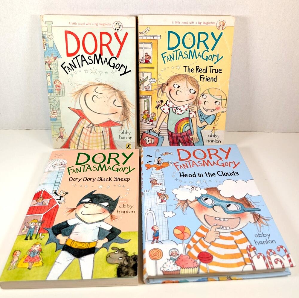 Dory Fantasmagory Books 1-4 Abby Hanlon Lot Chapter Books Paperback Set